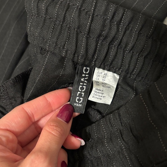 Black Pinstripe Pants - Picture 4 of 4